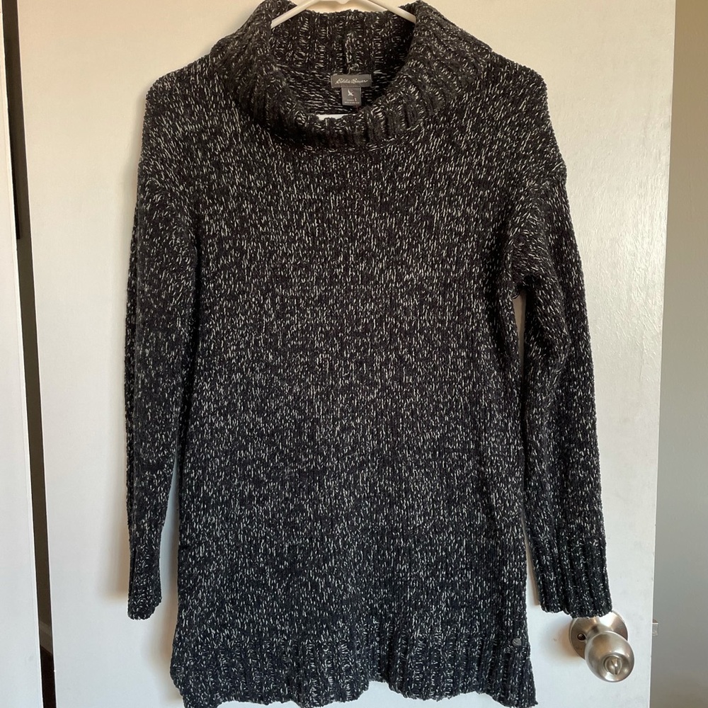 Eddie Bauer Cowl Neck Knit Sweater Size S - Picture 2 of 11